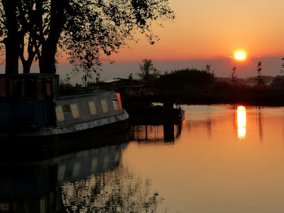 canal midi soleil couchant